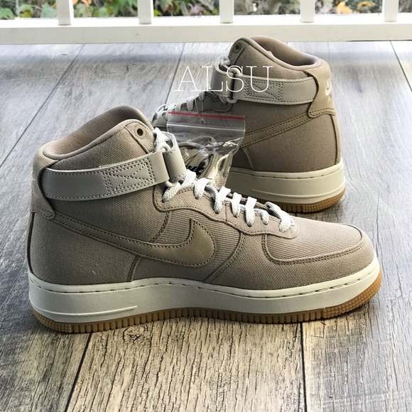 NWT Nike Air Force 1 Hight Top UT Khaki W AUTHENT - Picture 4 of 8